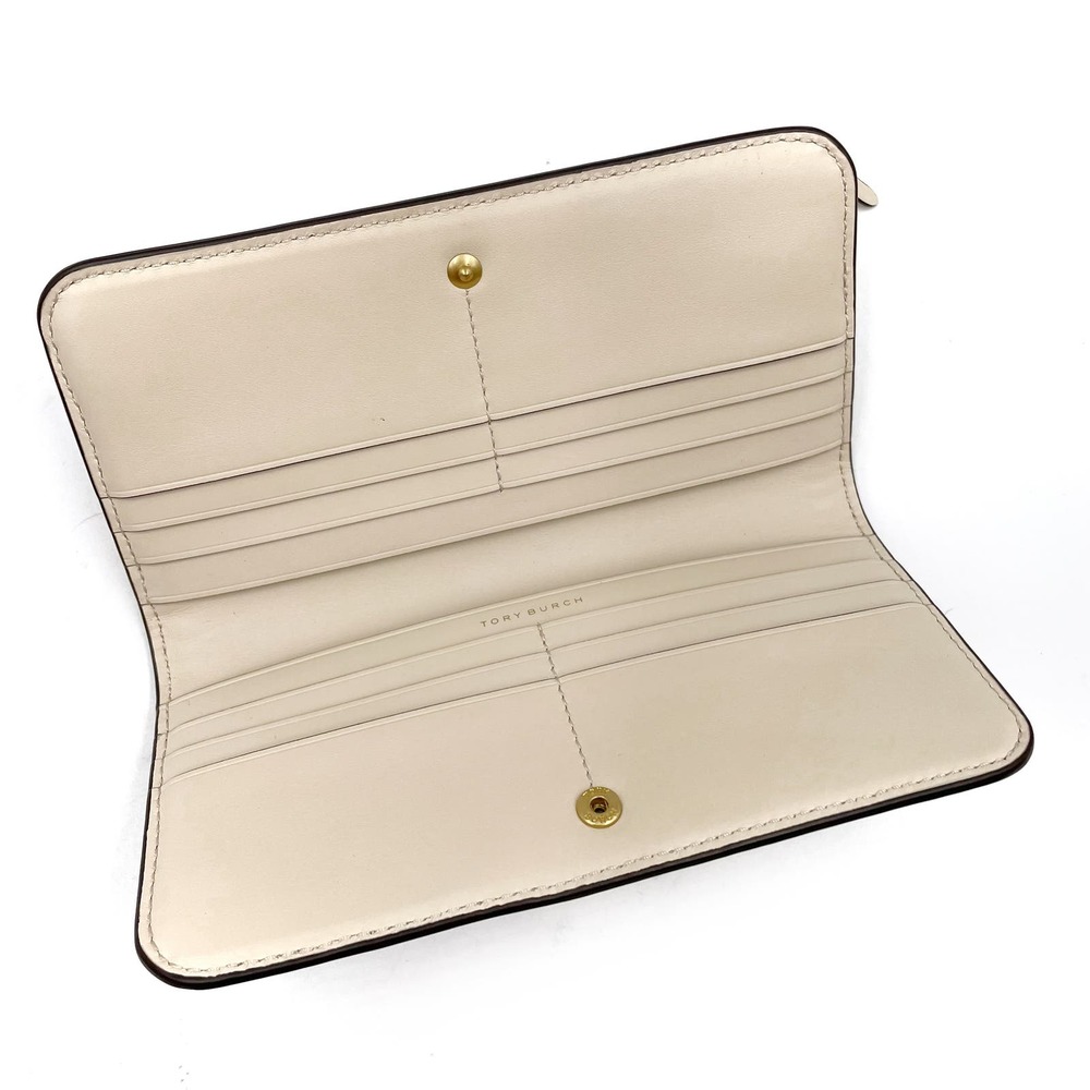 SOLD- Tory Burch T Monogram Braided Zip Slim Wallet - Picture 6 of 8